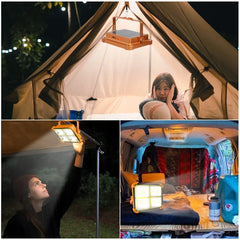 Portable Solar LED Lantern – Rechargeable Camping Tent Light for Outdoor & Emergency Use