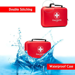 Waterproof PU First Aid Bag – Empty Medical Organizer for Travel, Camping & Emergency Use