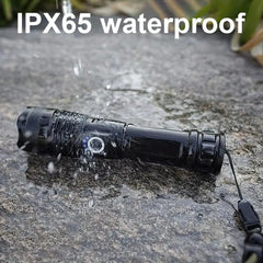 High Power LED Flashlight – Rechargeable Tactical Torch with USB Charging