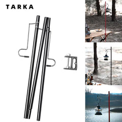 Ultralight Camping Lantern Stand – Portable Lamp Hanger & Detachable Light Holder
