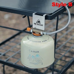Gas Canister Hook – Stainless Steel Stove Tank Hanger for Camping Tables