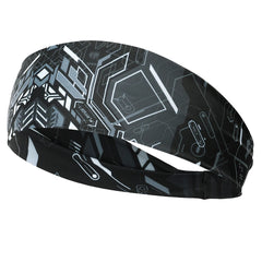 Gothic Skull Sports Headband – Sweat-Wicking Hair Band for Workout & Fitness