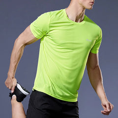 Men’s Quick-Dry Sports T-Shirt – Compression Fit for Running & Training