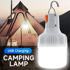 60W USB Rechargeable LED Camping Lantern – Emergency Light for Outdoor Use