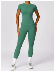 NCLAGEN Women’s Athletic T-Shirt – Breathable Stretch Gym & Yoga Tee