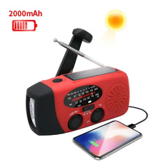 Multifunctional Emergency Radio – Hand Crank, Solar, Power Bank, NOAA/FM/AM