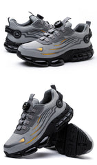 Men’s Safety Work Shoes – Anti-Smash, Anti-Puncture with Rotating Button