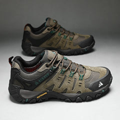 HIKEUP Men’s Suede Tactical Hiking Shoes – Outdoor Trekking Sneakers