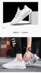 Men’s Lightweight Breathable Sneakers – Casual Walking & Gym Shoes