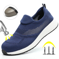 Lightweight Steel Toe Work Sneakers – Breathable Safety Shoes for Men & Women