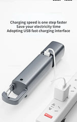 SMILING SHARK Mini Flashlight – High Brightness with Zoom & Side Floodlight