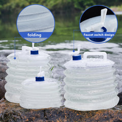 Portable Foldable Water Carrier – 5/10/15L Collapsible Container for Camping & Emergencies
