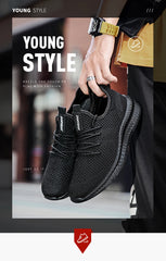 Men’s Lightweight Breathable Sneakers – Casual Walking & Gym Shoes