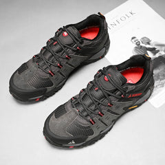 HIKEUP Men’s Suede Tactical Hiking Shoes – Outdoor Trekking Sneakers