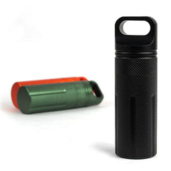 Aluminum Alloy EDC Waterproof Capsule – Outdoor Survival Storage Container