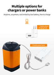 Portable Camping Shower – IPX7 Waterproof Electric Pump with Digital Display