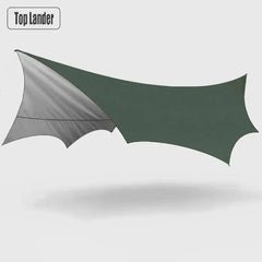 5.1x5.1m Large Waterproof Octagon Camping Tarp – Outdoor Sun Shelter Awning, Butterfly Tent Shade Canopy for Beach & Travel