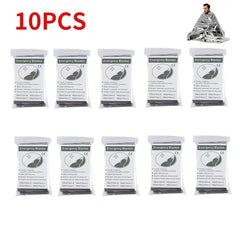5–30 Pack Emergency Thermal Blankets – Waterproof Foil Survival Blankets (130×210cm)