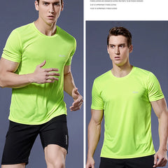 Men’s Quick-Dry Sports T-Shirt – Compression Fit for Running & Training