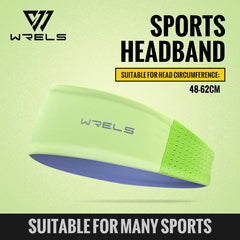 WRELS Sports Headband Sweatband – Unisex Elastic Hair Band for Running, Gym, Tennis, Basketball