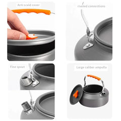 Y1 Camping Kettle – 1.1L Portable Teapot for Outdoor Cooking & Tea Brewing