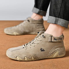 Men’s Waterproof Motorcycle Boots – Casual Winter High-Top Sneakers