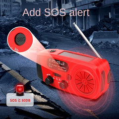 Multifunctional Emergency Radio – Hand Crank, Solar, Power Bank, NOAA/FM/AM