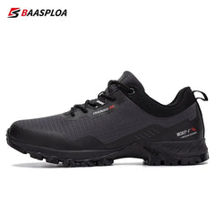 Baasploa Men’s Waterproof Hiking Shoes – Anti-Skid Outdoor Travel Sneakers