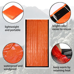 Portable Emergency Survival Sleeping Bag – Waterproof Thermal Mylar Sack for Outdoor Rescue & Camping