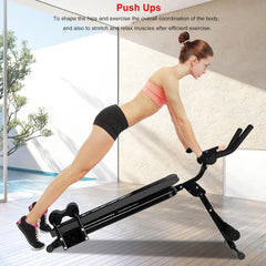 Foldable Ab Workout Machine – Adjustable Home Gym Trainer