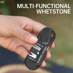 4-in-1 Portable Whetstone Sharpener – Mini Multi-Function Outdoor Tool