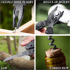 Stainless Steel Folding Multi-Tool – Pliers, Screwdriver & Pocket Knife