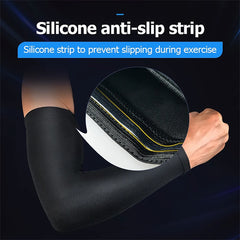 Sport Arm Compression Sleeve – UV Protection for Basketball, Cycling, Running, & More