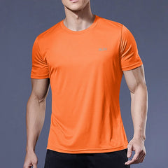 Men’s Quick-Dry Sports T-Shirt – Compression Fit for Running & Training