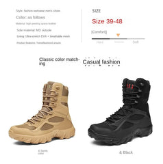 Men’s Tactical Field Boots – Lightweight, Non-Slip Outdoor Footwear