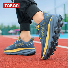 Men’s Carbon Plate Running Shoes – Lightweight Air Cushion Athletic Sneakers
