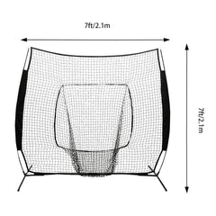Pro Baseball Softball Hitting Pitching Net Black Backstop Baseball Practice Net