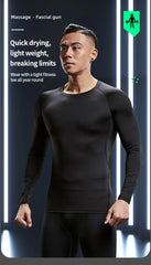 Men’s Compression Sports Set – Long Sleeve & Tights