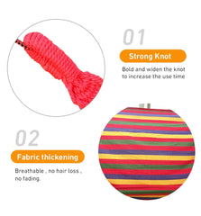 WESTTUNE Outdoor Canvas Hammock – Swing Hammock with Tree Ropes, 200kg Load Capacity
