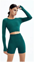 WAREBALL Seamless Women’s Yoga Set – 2/3/4 Piece Gym Outfit