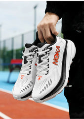 Men’s Carbon Plate Running Shoes – Lightweight Air Cushion Athletic Sneakers