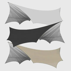 5.1x5.1m Large Waterproof Octagon Camping Tarp – Outdoor Sun Shelter Awning, Butterfly Tent Shade Canopy for Beach & Travel