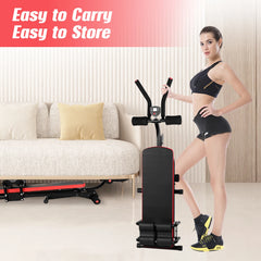 Foldable Ab Workout Machine – Adjustable Home Gym Trainer