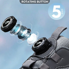 Men’s Safety Work Shoes – Anti-Smash, Anti-Puncture with Rotating Button