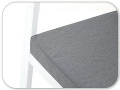 5-Piece Aluminum Patio Furniture Set – Sectional Sofa with Teak Coffee Table & Cushions