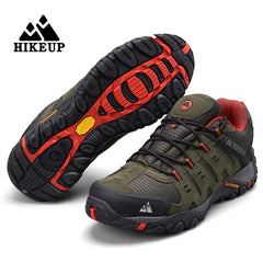 HIKEUP Men’s Suede Tactical Hiking Shoes – Outdoor Trekking Sneakers