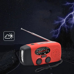 Multifunctional Emergency Radio – Hand Crank, Solar, Power Bank, NOAA/FM/AM