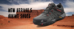 HIKEUP Men’s Suede Tactical Hiking Shoes – Outdoor Trekking Sneakers