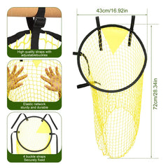 Foldable Football Target Net – 17x28in Soccer Training Goal Attachment
