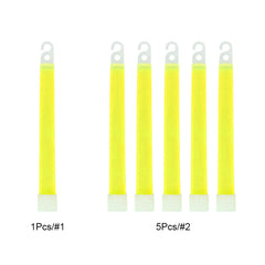 1/5pcs Military Glow Sticks – 15x150mm Emergency Survival Light for Camping & SOS